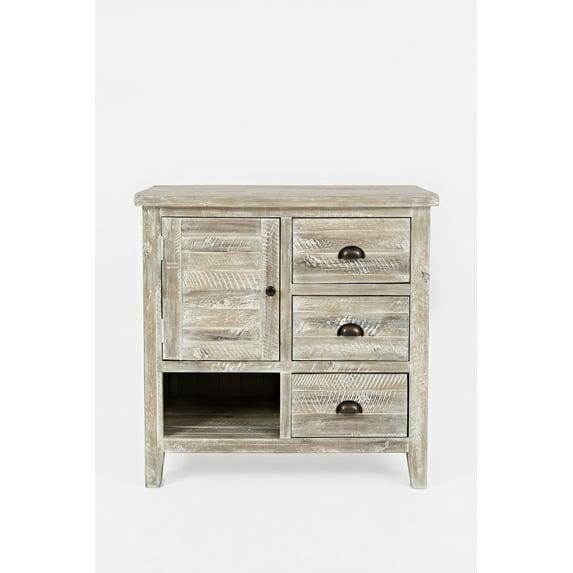 Cómoda Decorativa en Acabado Gris Lavado