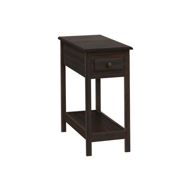 Monarch Specialties Accent Table 2 Tier End Side Table Narrow Nightstand Bedroom Storage Drawer Lamp Brown Veneer Transitional