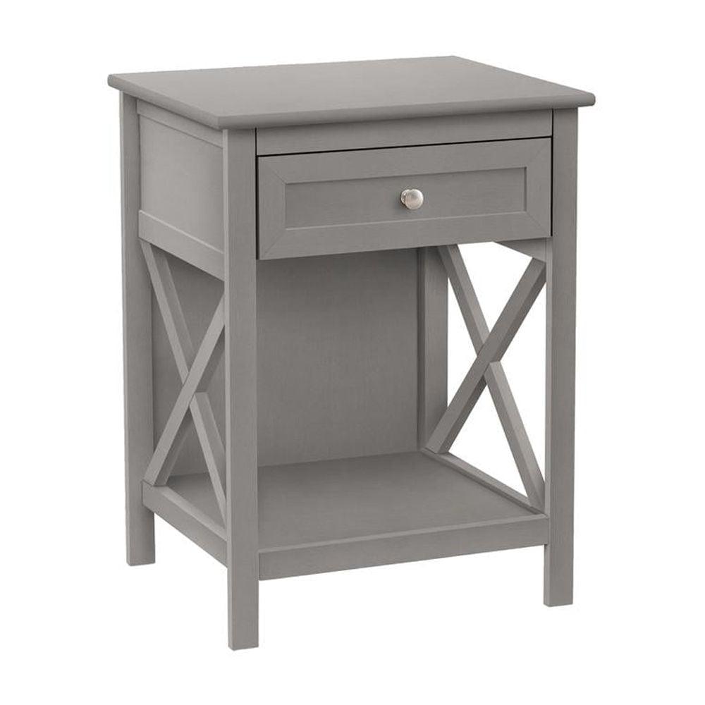 Monarch Specialties Accent Table 2 Tier End Side Table Square Nightstand Bedroom Lamp Brown Veneer Traditional