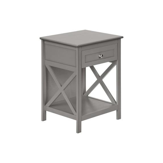 Monarch Specialties Accent Table 2 Tier End Side Table Square Nightstand Bedroom Lamp Brown Veneer Traditional