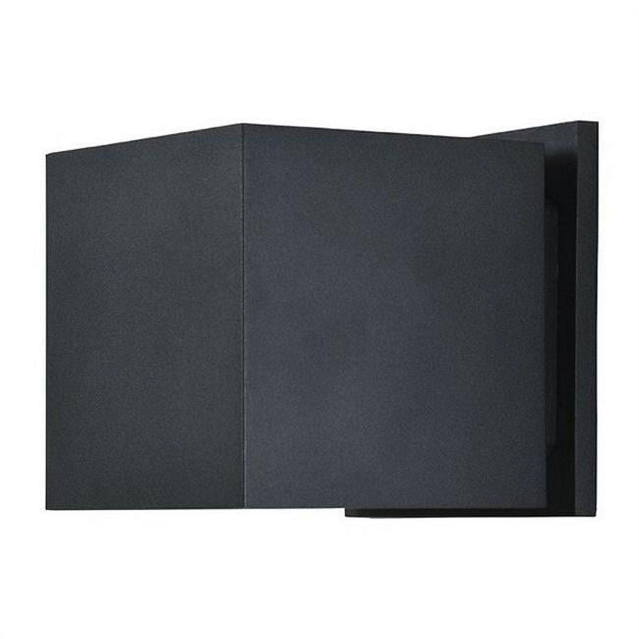 Black Aluminum Square LED Outdoor Wall Sconce