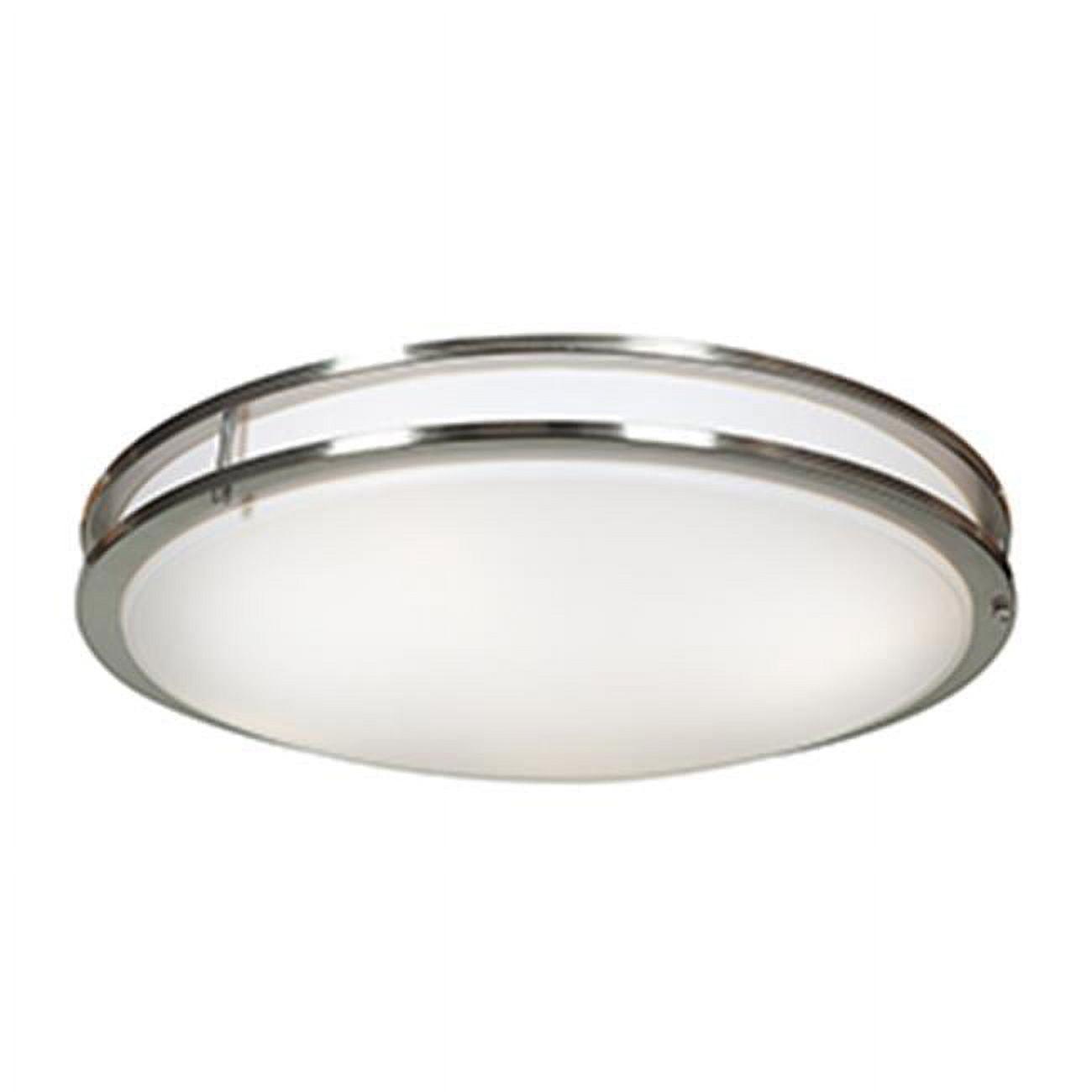 Solero 25" Brushed Steel LED Flush Mount Ceiling Light