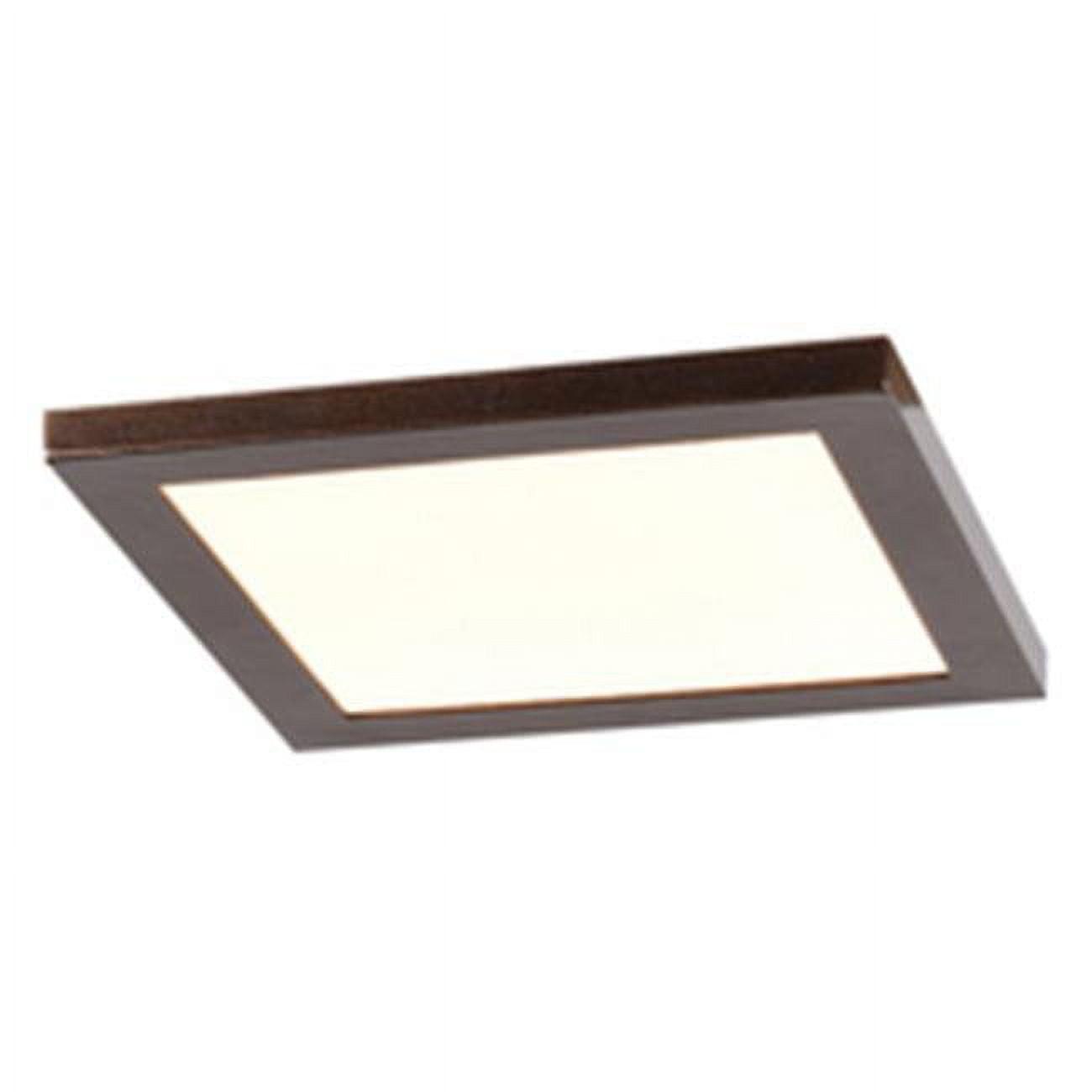 Boxer Small LED Square Flush Mount - Bronze Finish