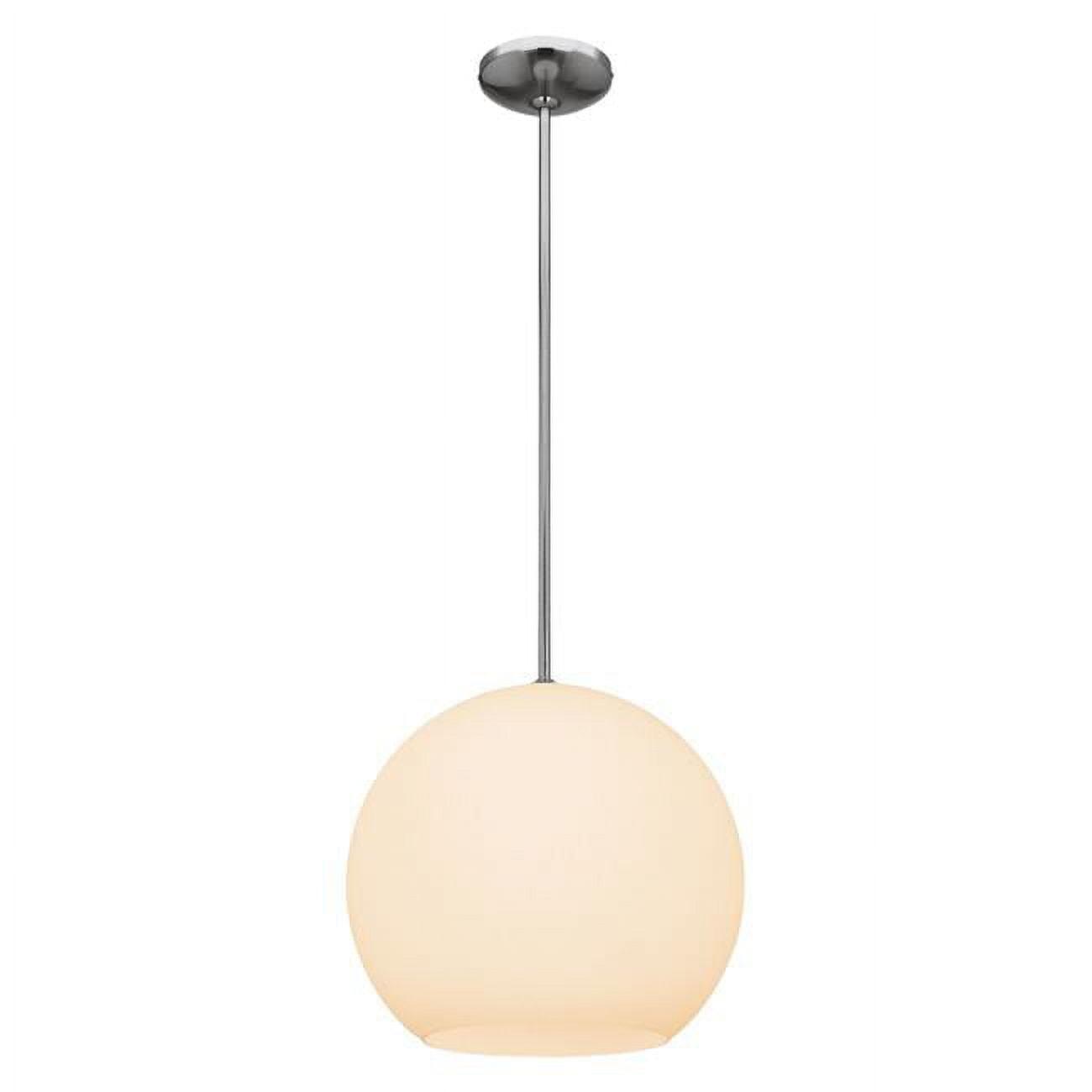 Celestial Globe Brushed Steel 14" LED Pendant Light