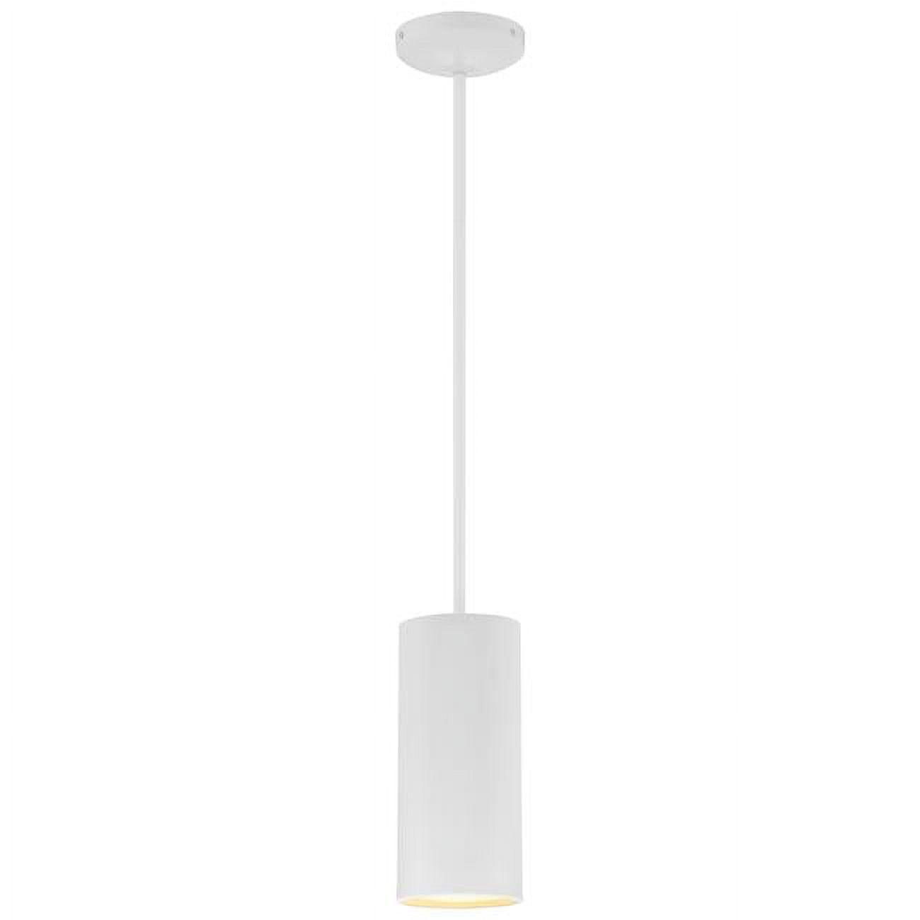 Pilson Matte Black Drum LED Pendant Light 10.5"