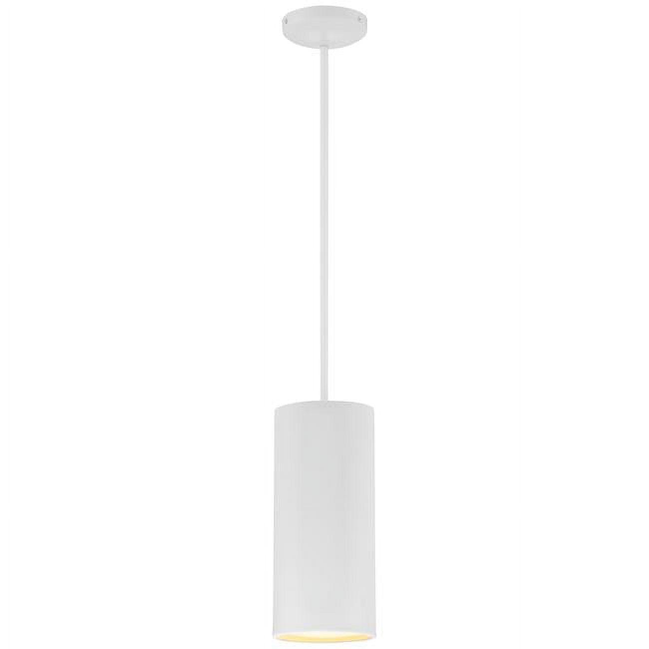 Matte White Modern Mini Drum Pendant Light for Indoor/Outdoor