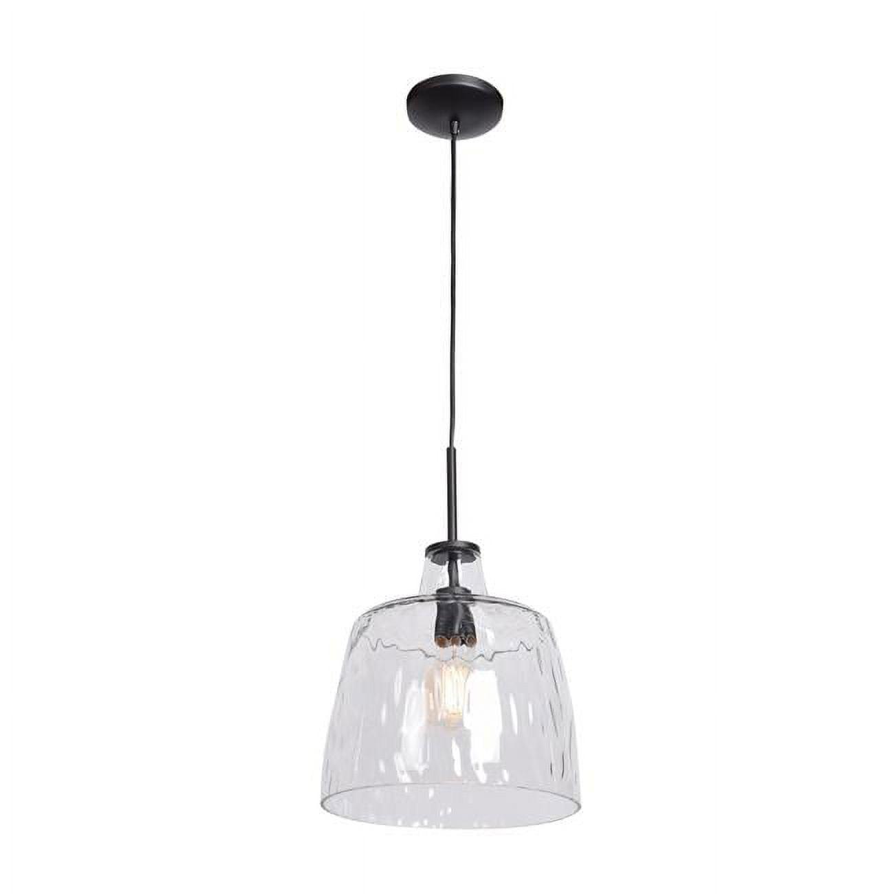 Simplicite 11'' Black LED Indoor/Outdoor Bowl Pendant Light