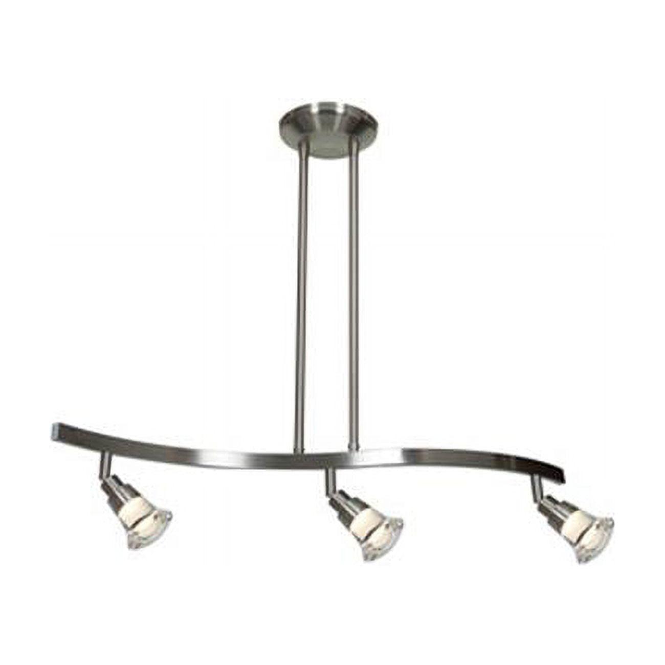 Optix Modern Chrome LED Island Pendant Light 28"x6"