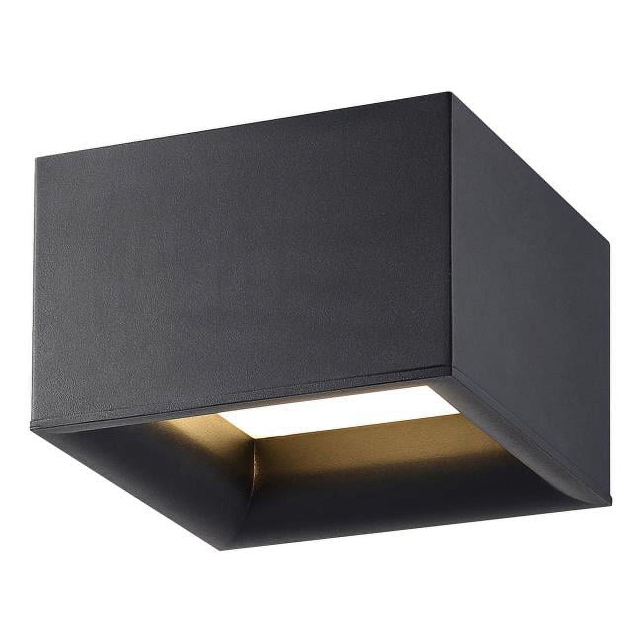 Access Lighting Bloc 1 - Light Flush Mount in  Black