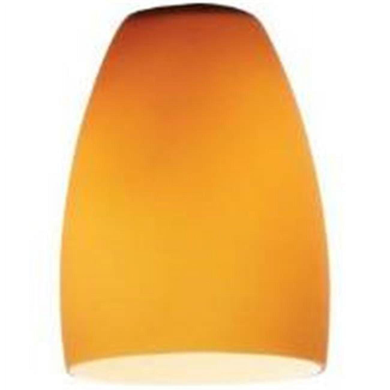 Amber Glass Cone Pendant Light Shade