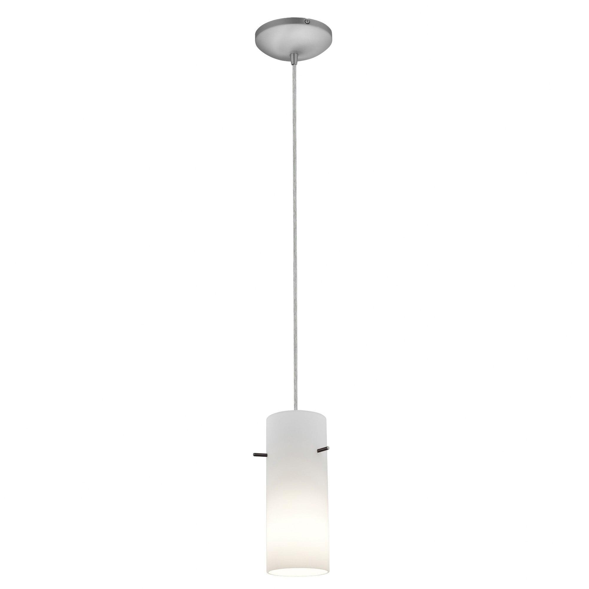 Access Lighting Cylinder 1 - Light Pendant in  Brushed Steel
