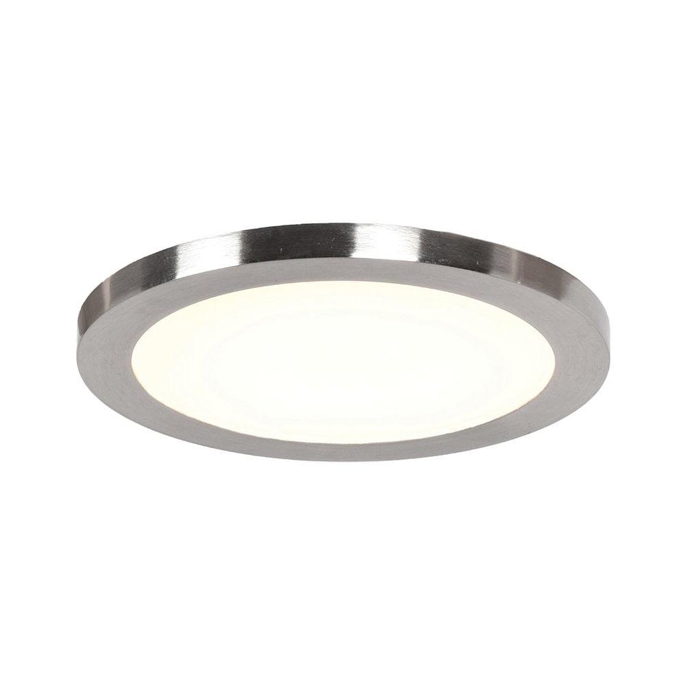 Access Lighting Disc 1 - Light Flush Mount in  Brushed Steel