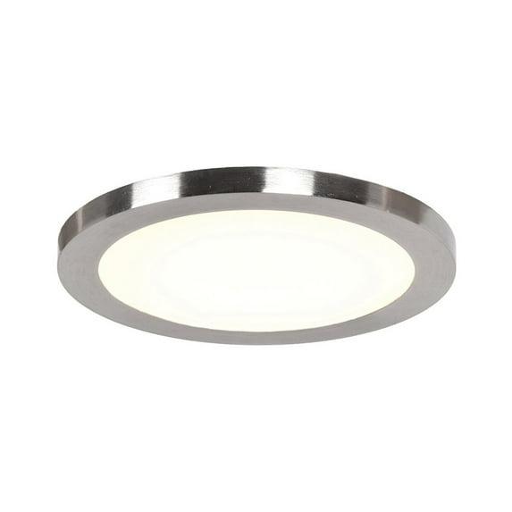 Access Lighting Disc 1 - Light Flush Mount in Brushed Steel