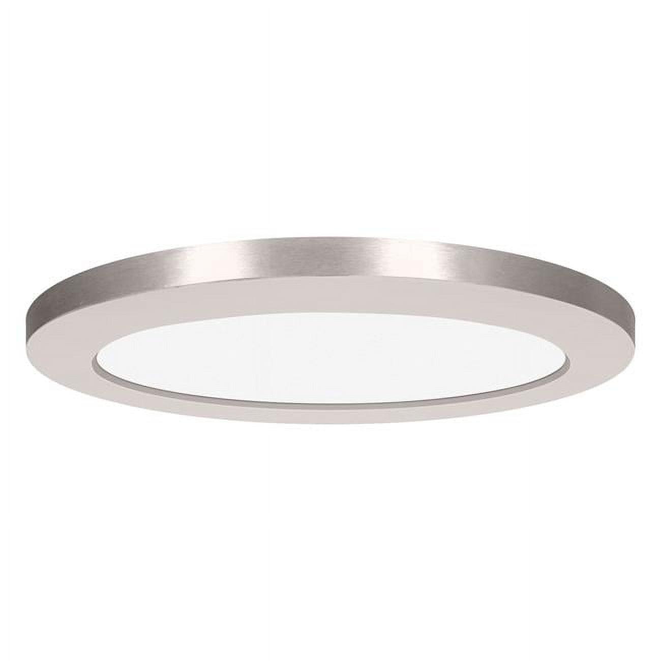 Slimline 9" Brushed Steel LED Indoor/Outdoor Flush Mount