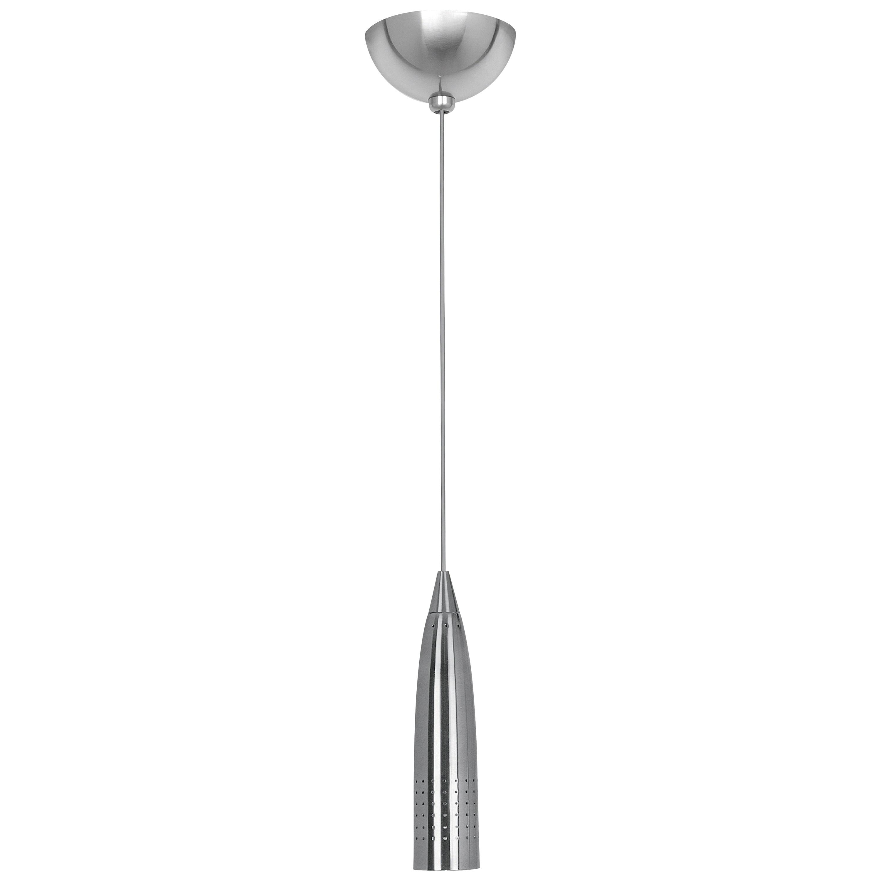 Odyssey Brushed Steel LED Bullet Pendant Light