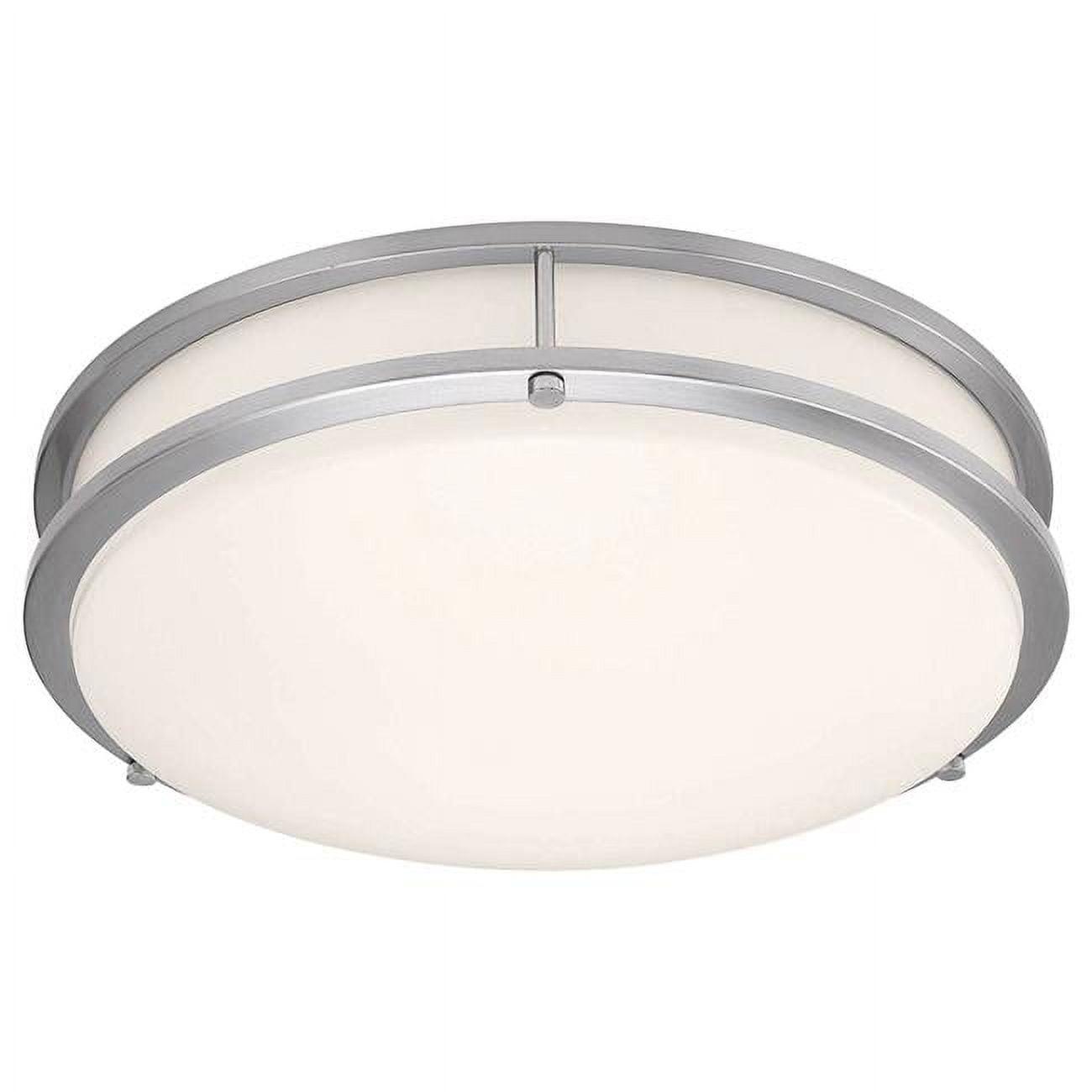 Solero II Brushed Steel 16.5" LED Flush Mount Ceiling Light