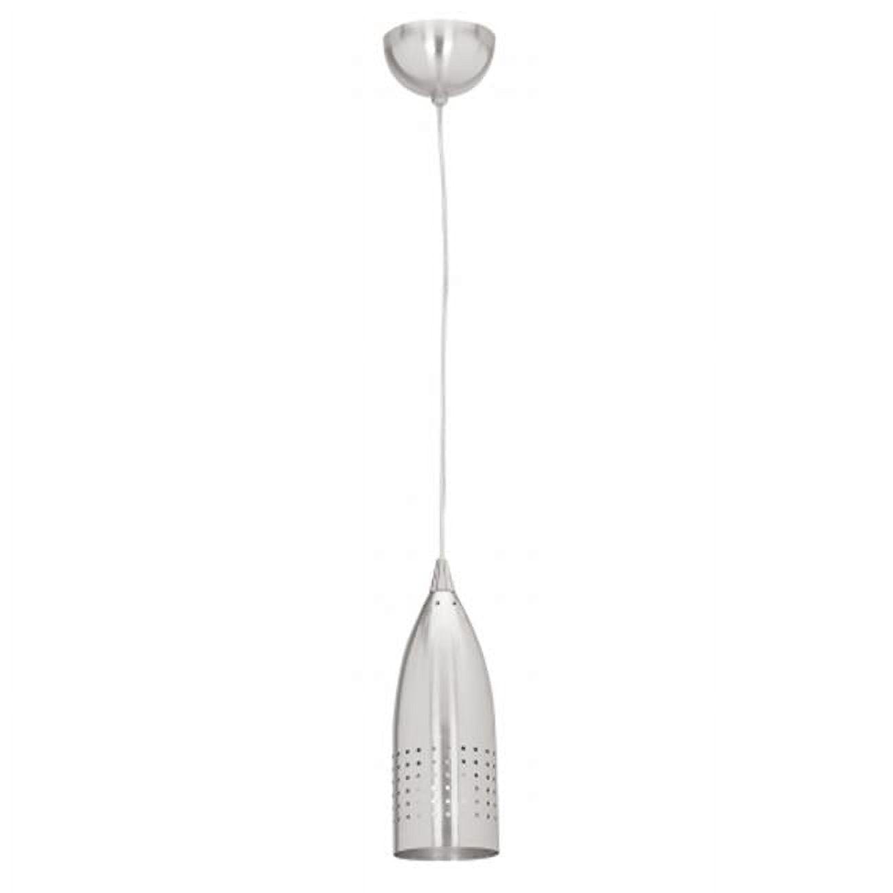 Brushed Steel 11" Contemporary Pendant Light