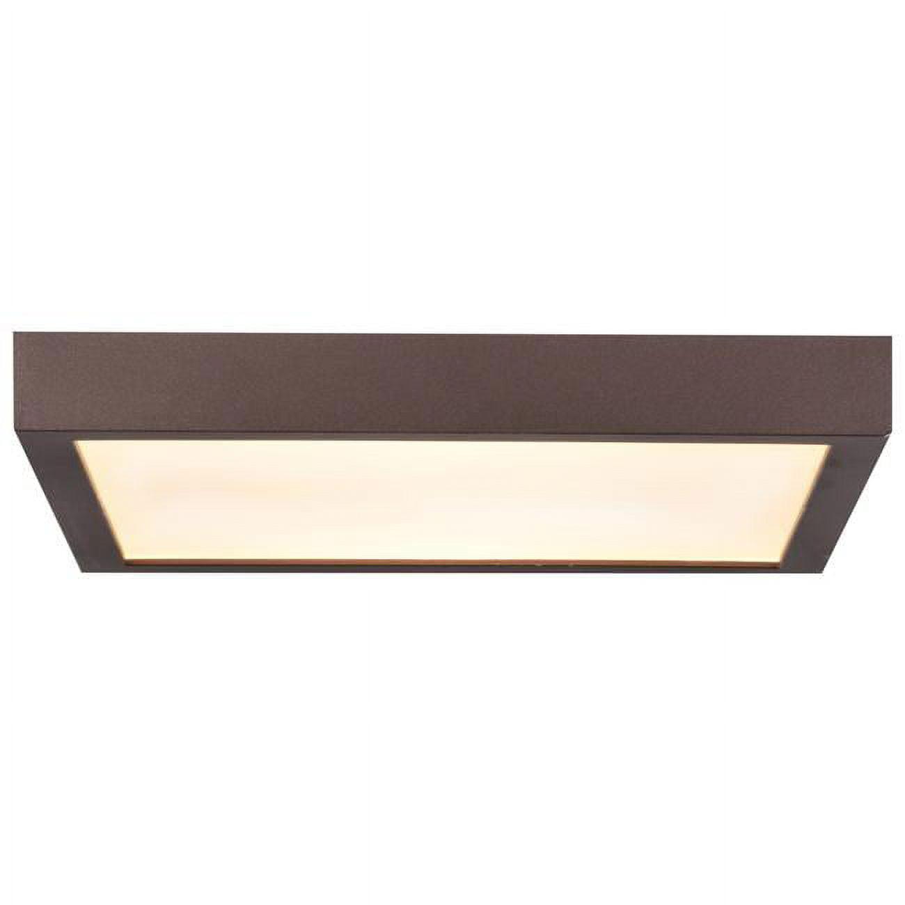 Ulko Exterior Contemporary Bronze LED Flush Mount - 9"x9"