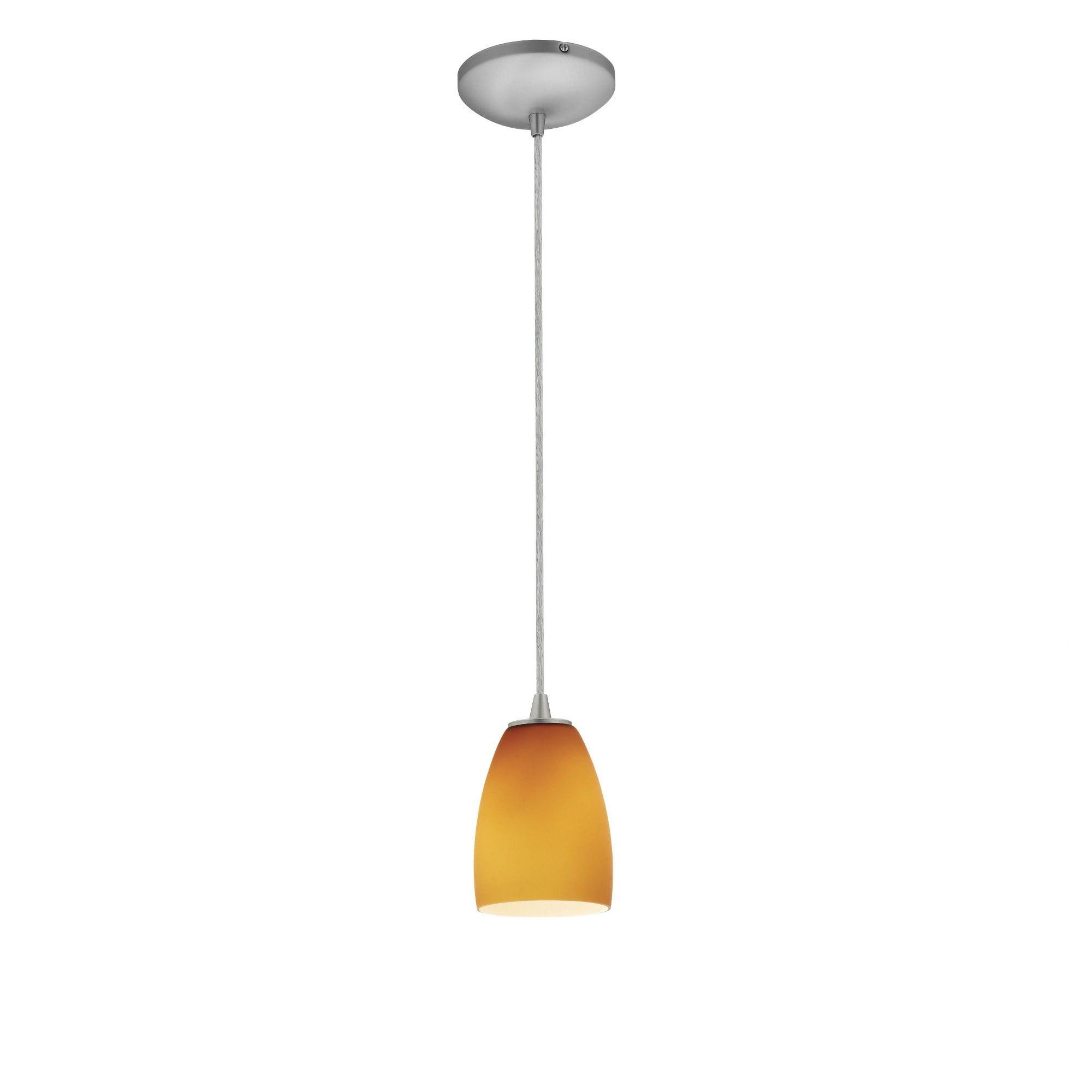 Access Lighting Sherry 1 - Light Pendant in  Brushed Steel