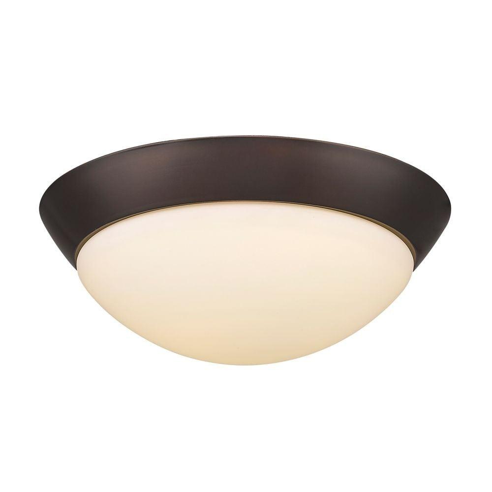 Satin Nickel 18W LED Flush Mount for Indoor/Outdoor Use