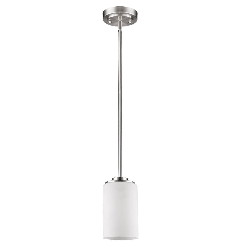 IN21242SN-Acclaim Lighting-Addison - One Light Mini Pendant - 5 Inches Wide by 6.5 Inches High-Satin Nickel Finish