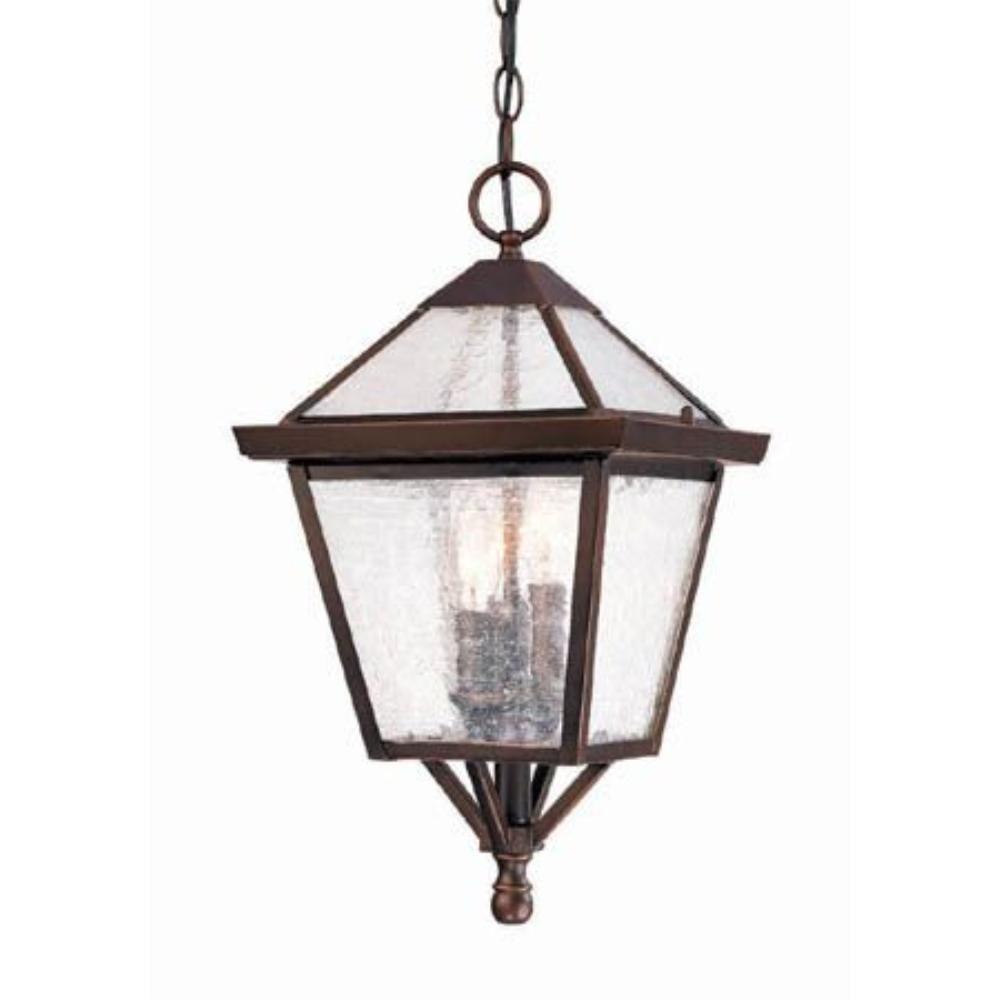 Charleston Architectural Bronze 3-Light Outdoor Hanging Lantern