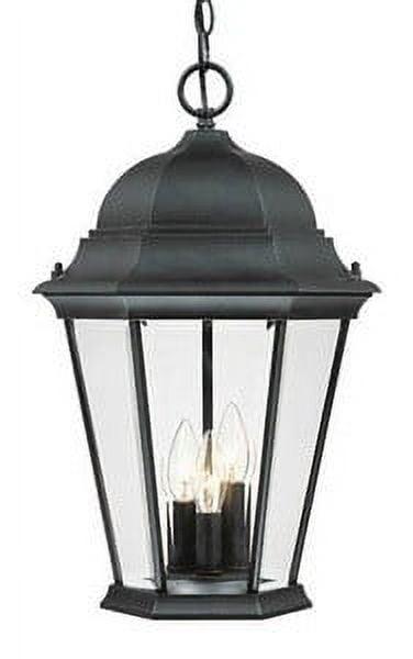 5226BK-Acclaim Lighting-Richmond - Three Light Outdoor Hanging Lantern - 12.5 Inches Wide by 19.5 Inches High-Matte Black Finish-Clear Beveled Glass