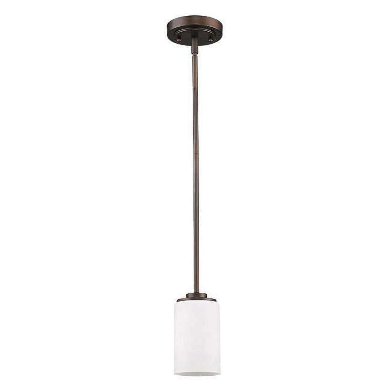 Acclaim Lighting IN21242ORB Addison 1-Light Oil-Rubbed Bronze Pendant with Etched Glass Shade