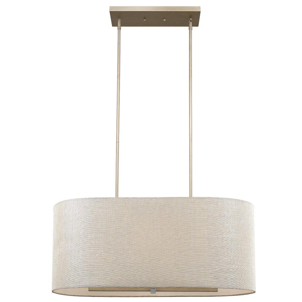 Daria Classic Drum Shade Pendant Light in Washed Gold