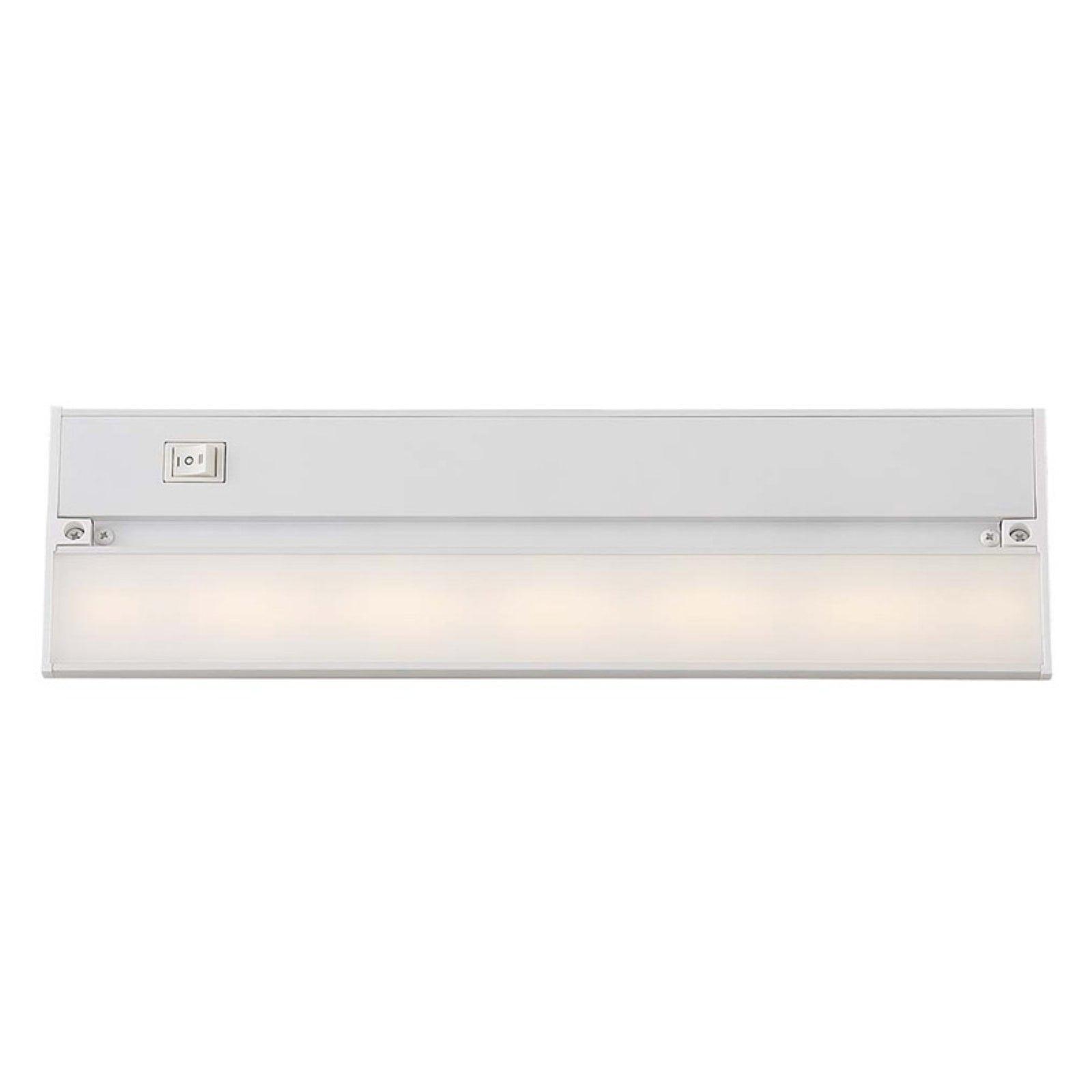 White Aluminum 14" LED Under Cabinet Light Fixture