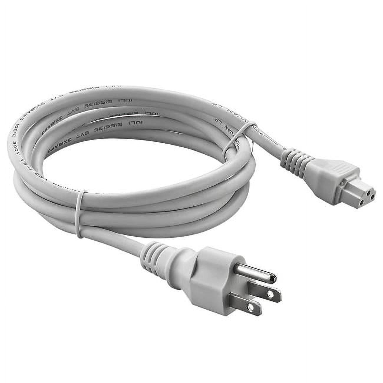 72-Inch White Plastic Power Cord for LED Under Cabinet Lights