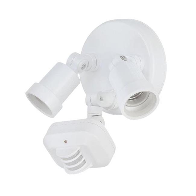 White Adjustable Arm Motion Sensor Floodlight