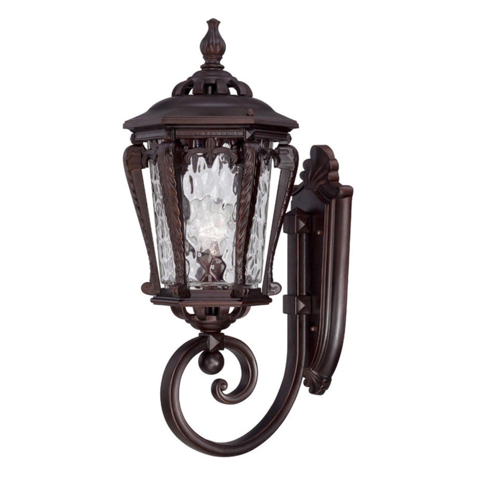 Stratford Bronze Cast Aluminum Outdoor Wall Lantern