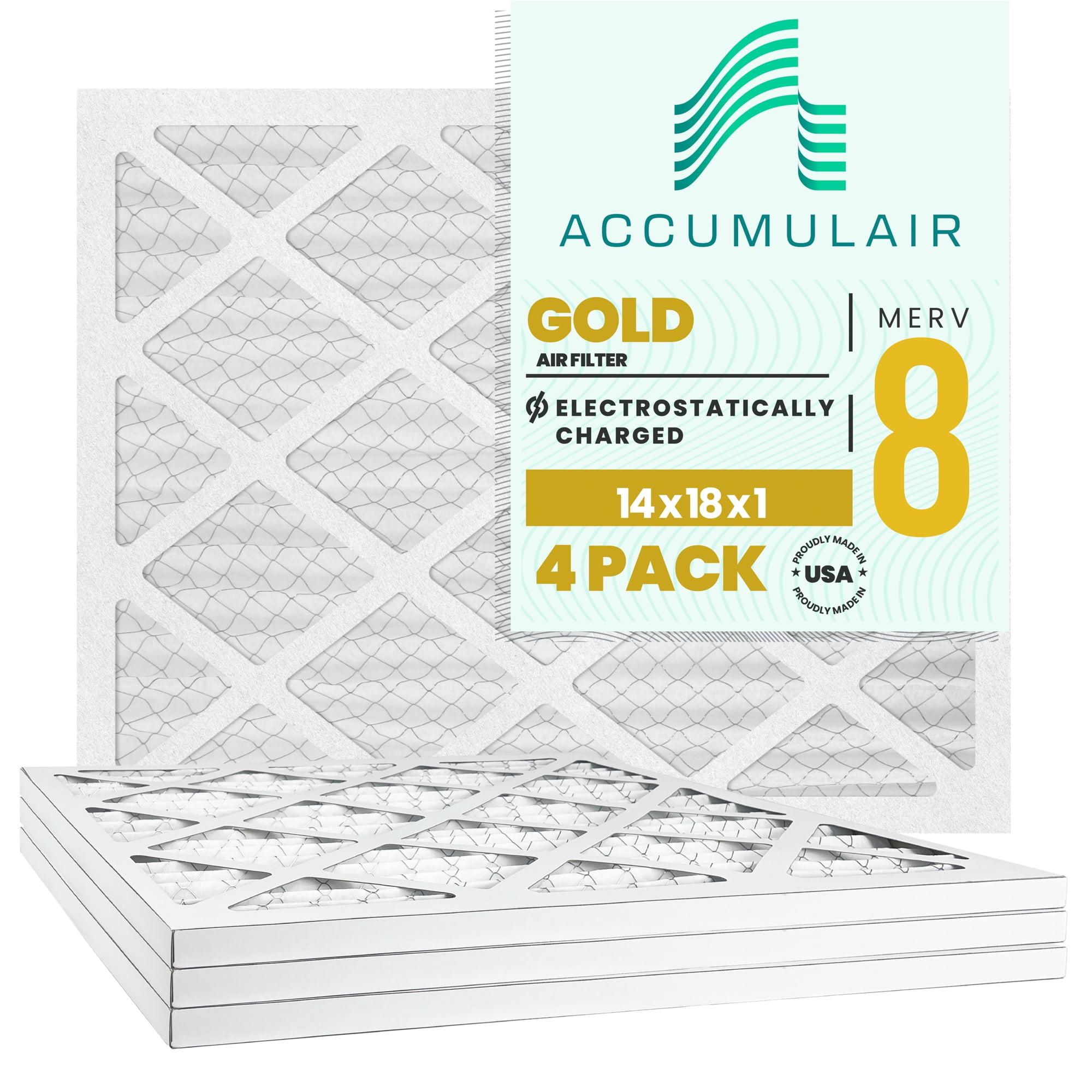 Accumulair Universal Air Filter for Air Conditioner (Set of 4)