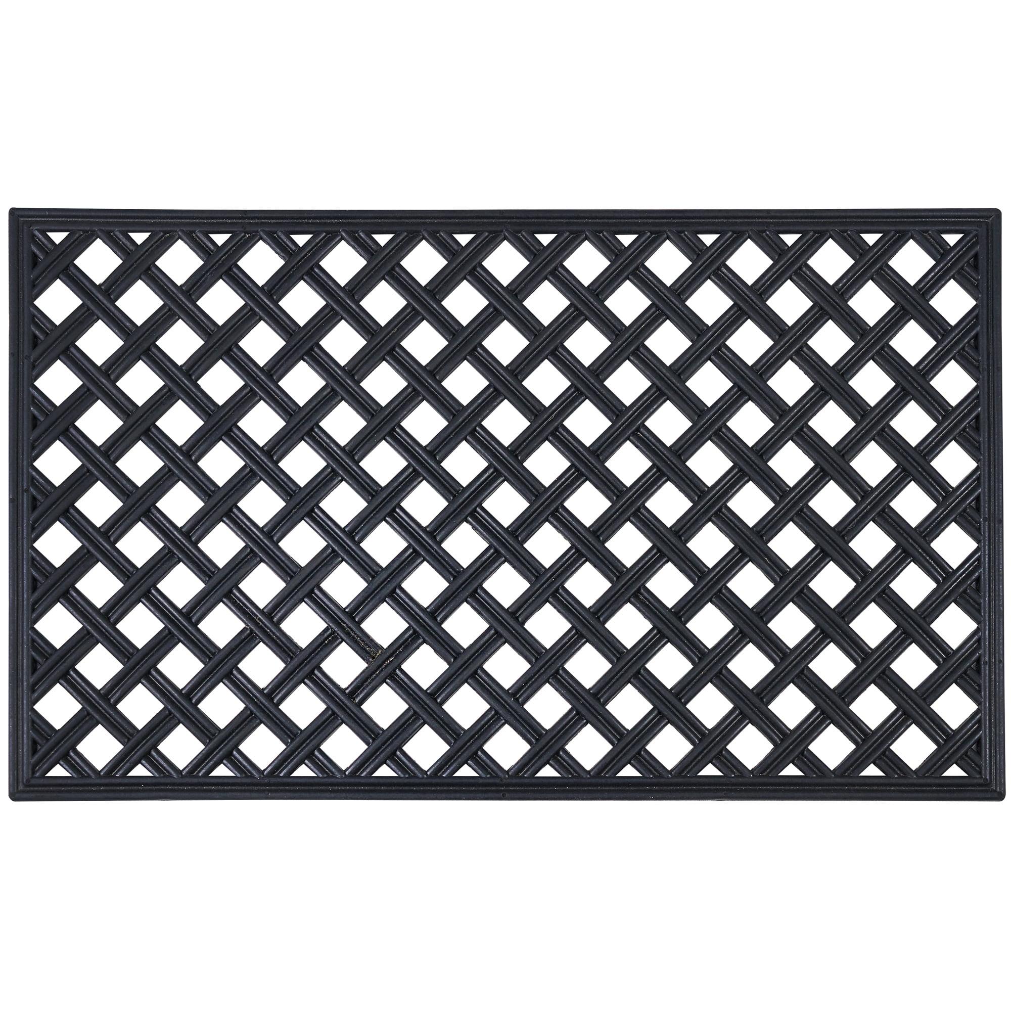 Lattice Wrought Iron 18x30 Rubber Outdoor Mat