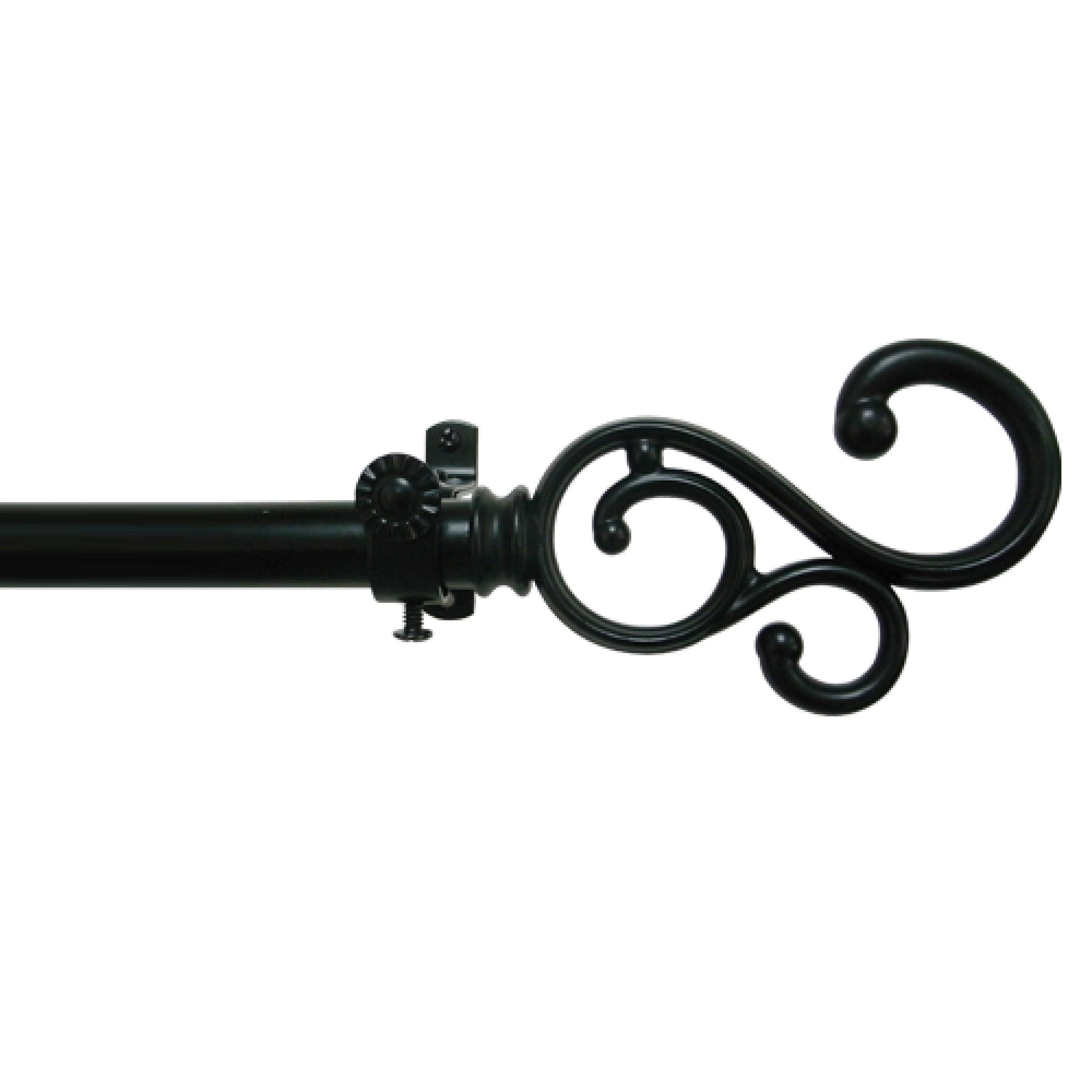 Achim Buono II Decorative Curtain Rod and Finial, Medley