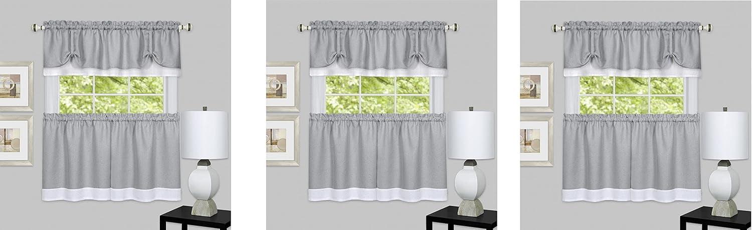 Achim Darcy Window Curtain Tier and Valance Set