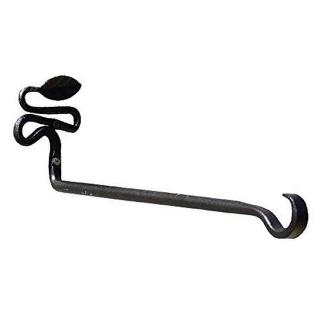 Black Powder Coated Squiggle Leaf Wall Mount Bracket