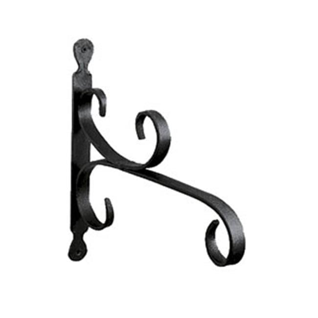 10" x 12" Steel All Purpose Traditional Style Bracket Black - ACHLA Designs: Includes Hanging Hardware, Scrollwork Design