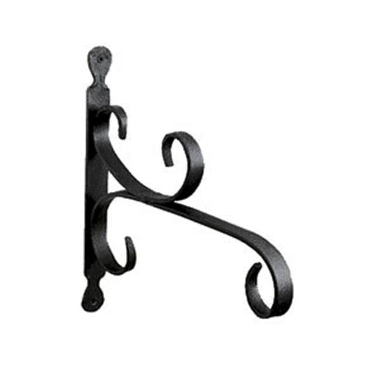 Black Wrought Iron All-Purpose Bracket, 13-inch