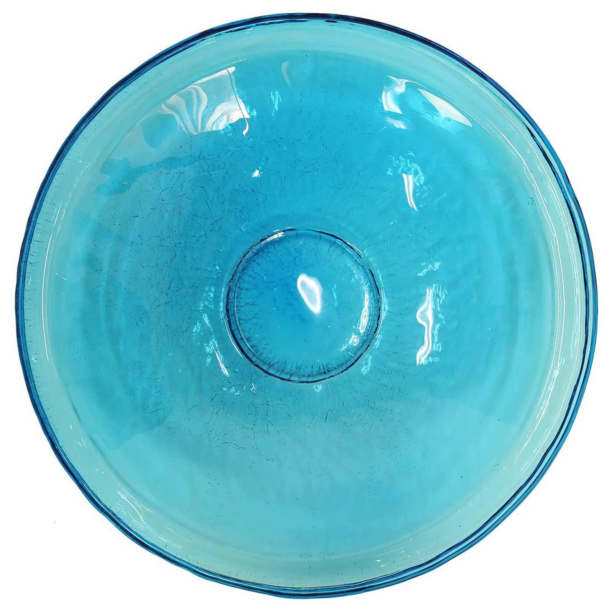 2.5" Reflective Crackle Glass Birdbath Bowl - Alcha Designs