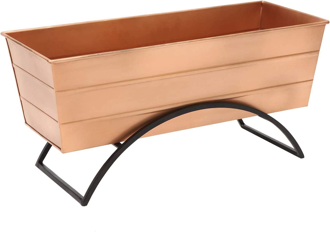 ACHLA Designs With Odette Stand Rectangular Steel Planter Boxes