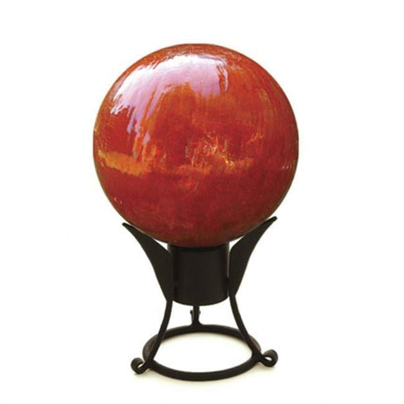 Achla G10-M-C 10 in. Gazing Globe in Mandarin with Crackle