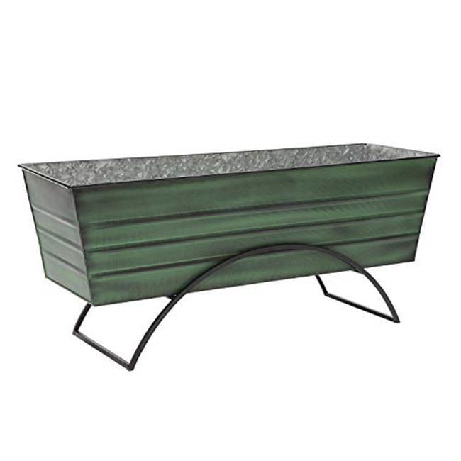 Achla  Odette Stand with Flower Box, Green - Large