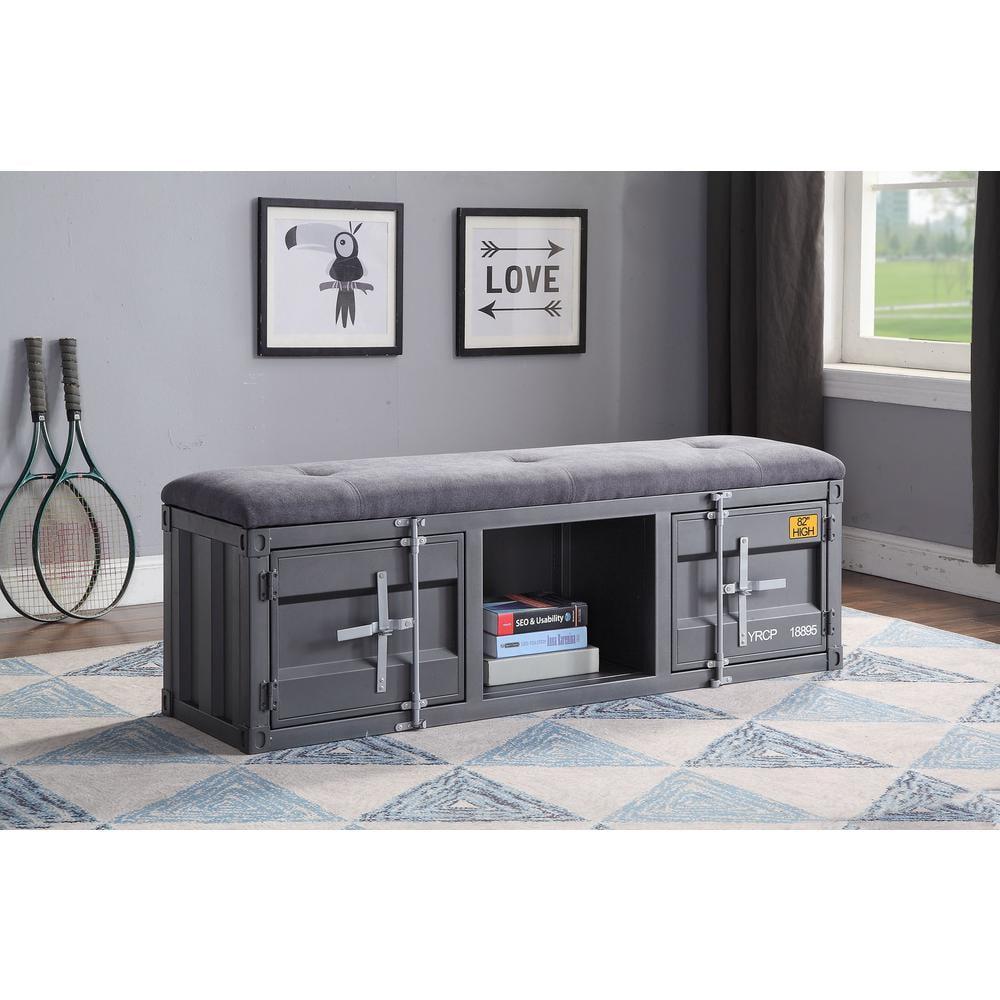 Acme Furniture Twin/Full Cargo Bed Gunmetal Finish