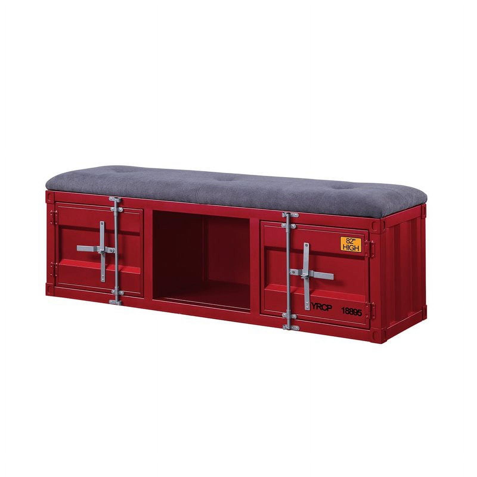 Acme Cargo Fabric Upholstered Storage Bench