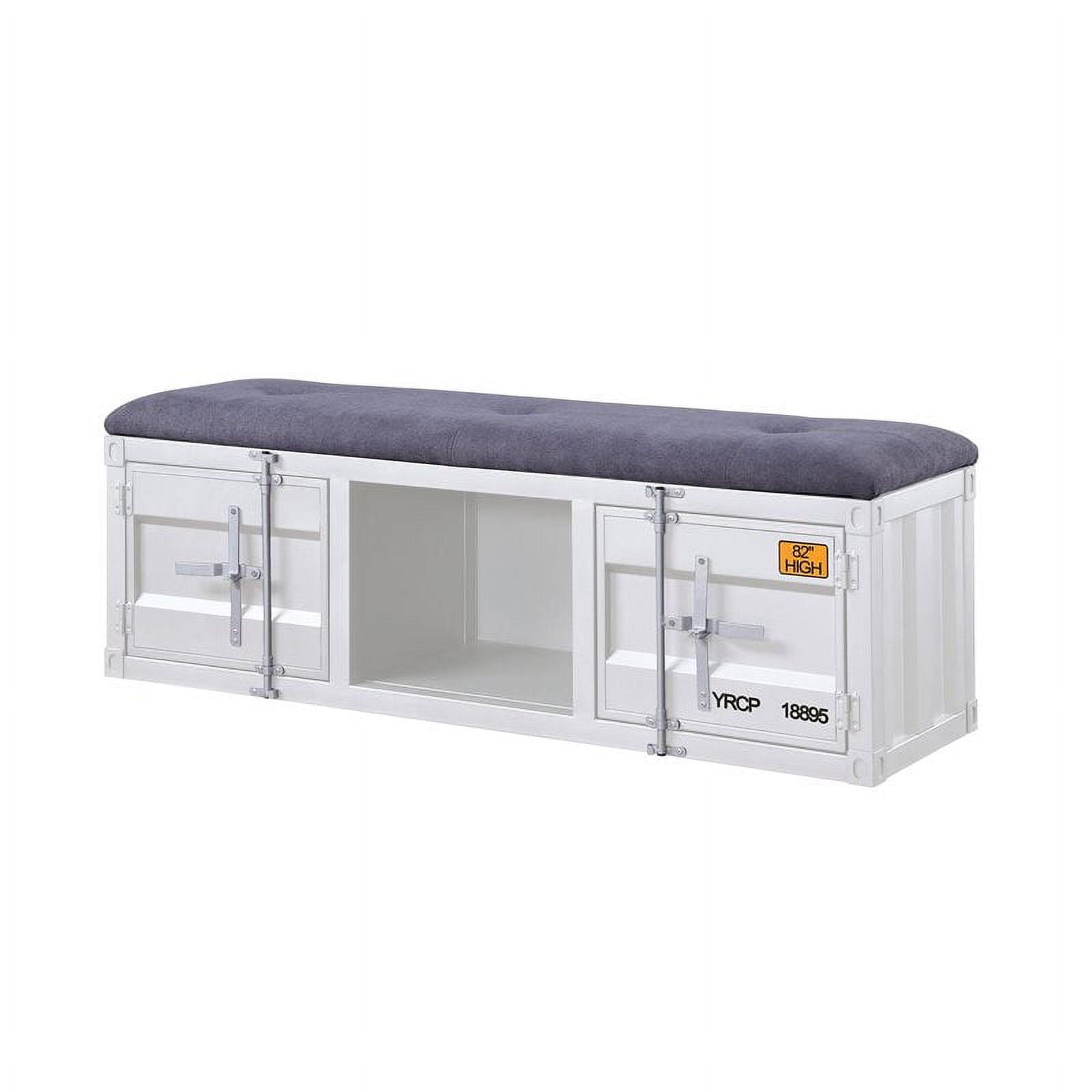 Acme Cargo Fabric Upholstered Storage Bench