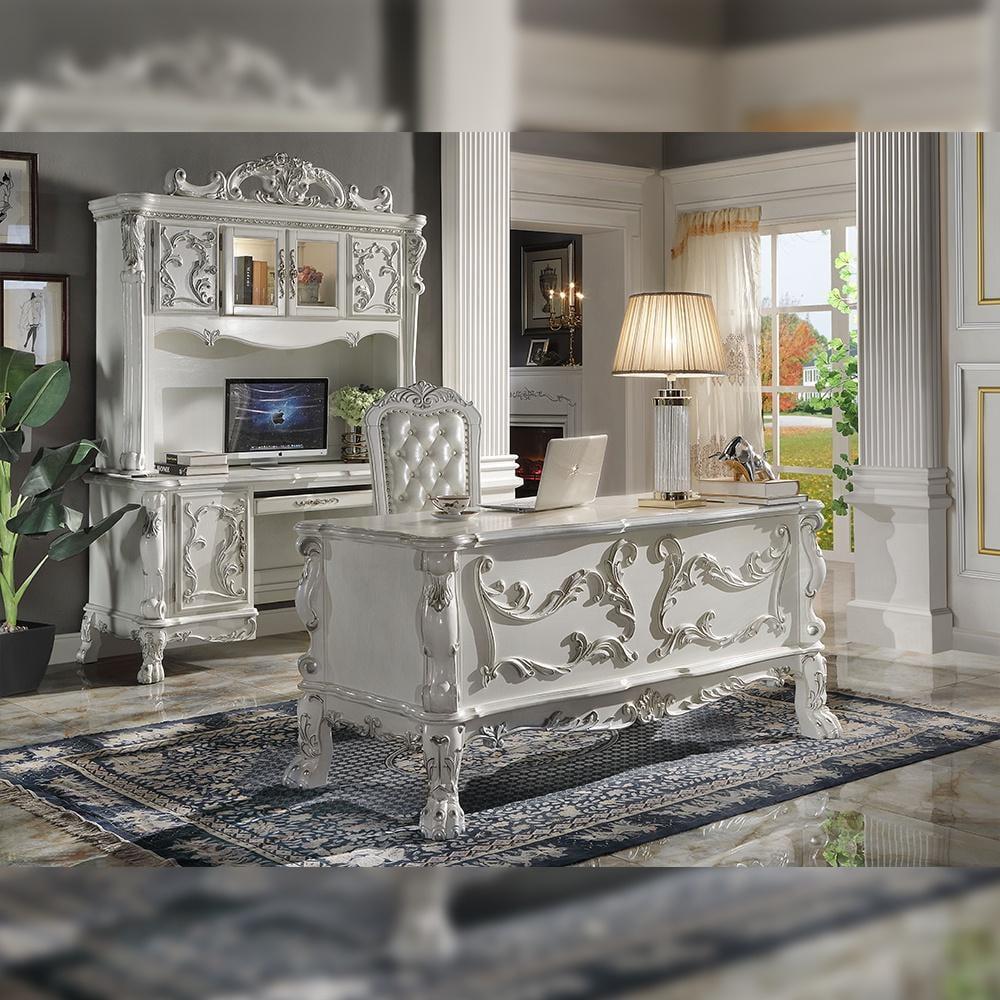 Acme Dresden EXECUTIVE WRITING DESK Bone White Finish