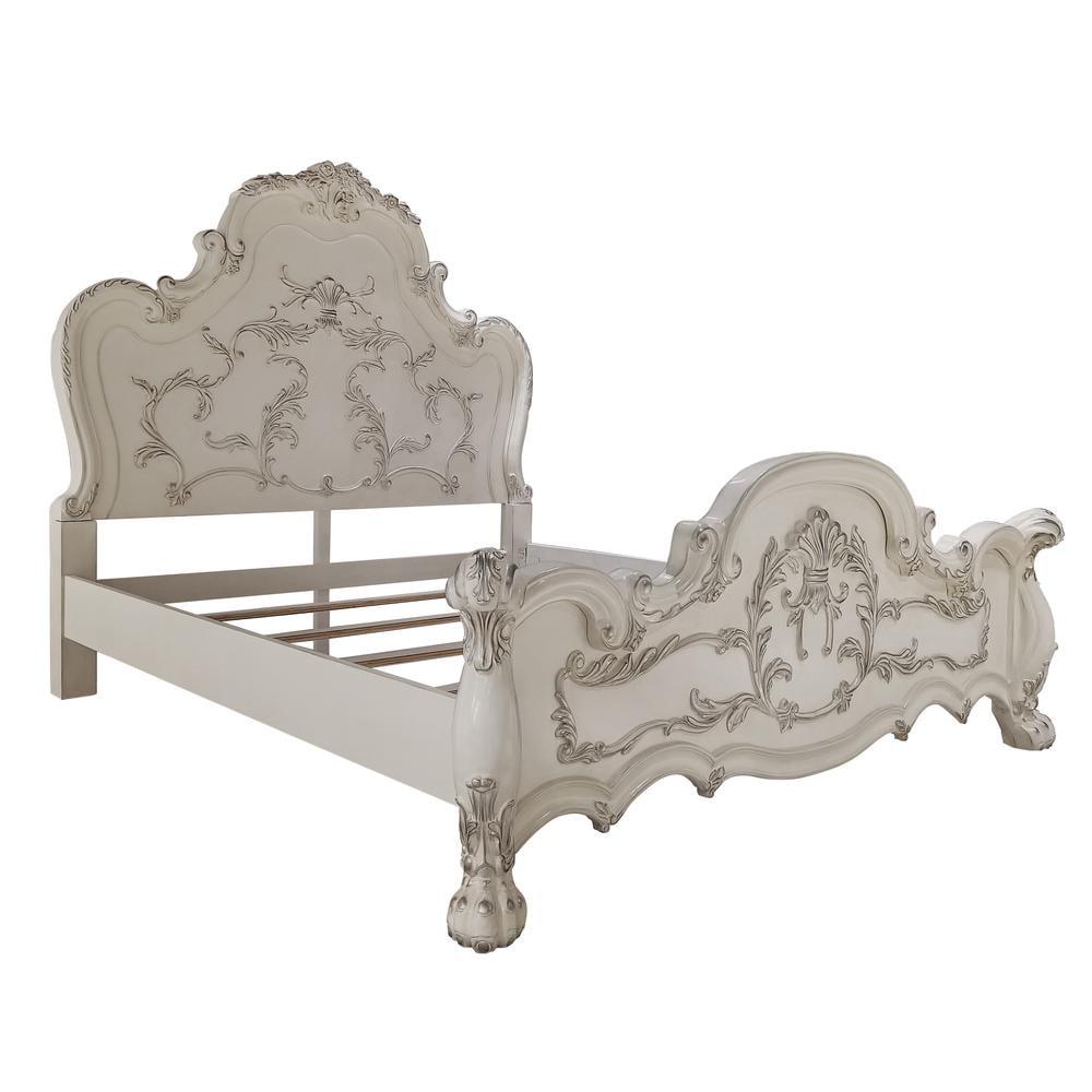91" Queen Bed Dresden Traditional Carved Design & Claw Feet - Acme Furniture