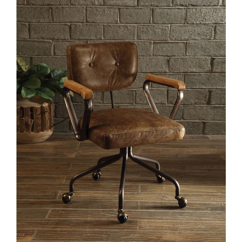 Hallie Genuine Leather Office Chair